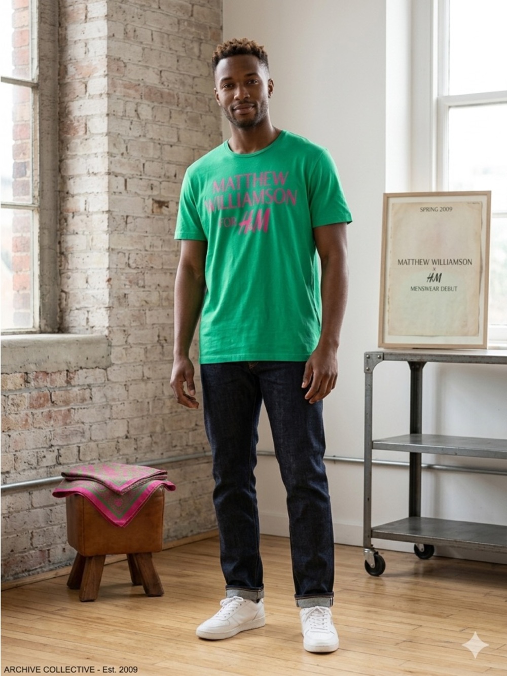 Rare Archive: Matthew Williamson x H&M 2009 Menswear Debut Tee XL NWOT
